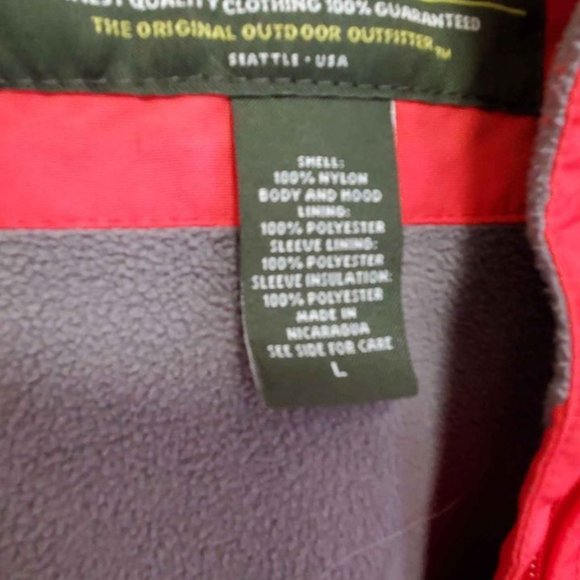 Eddie Bauer Large Ski Jacket that can adapt to changing weather all season.RED - Picture 6 of 8